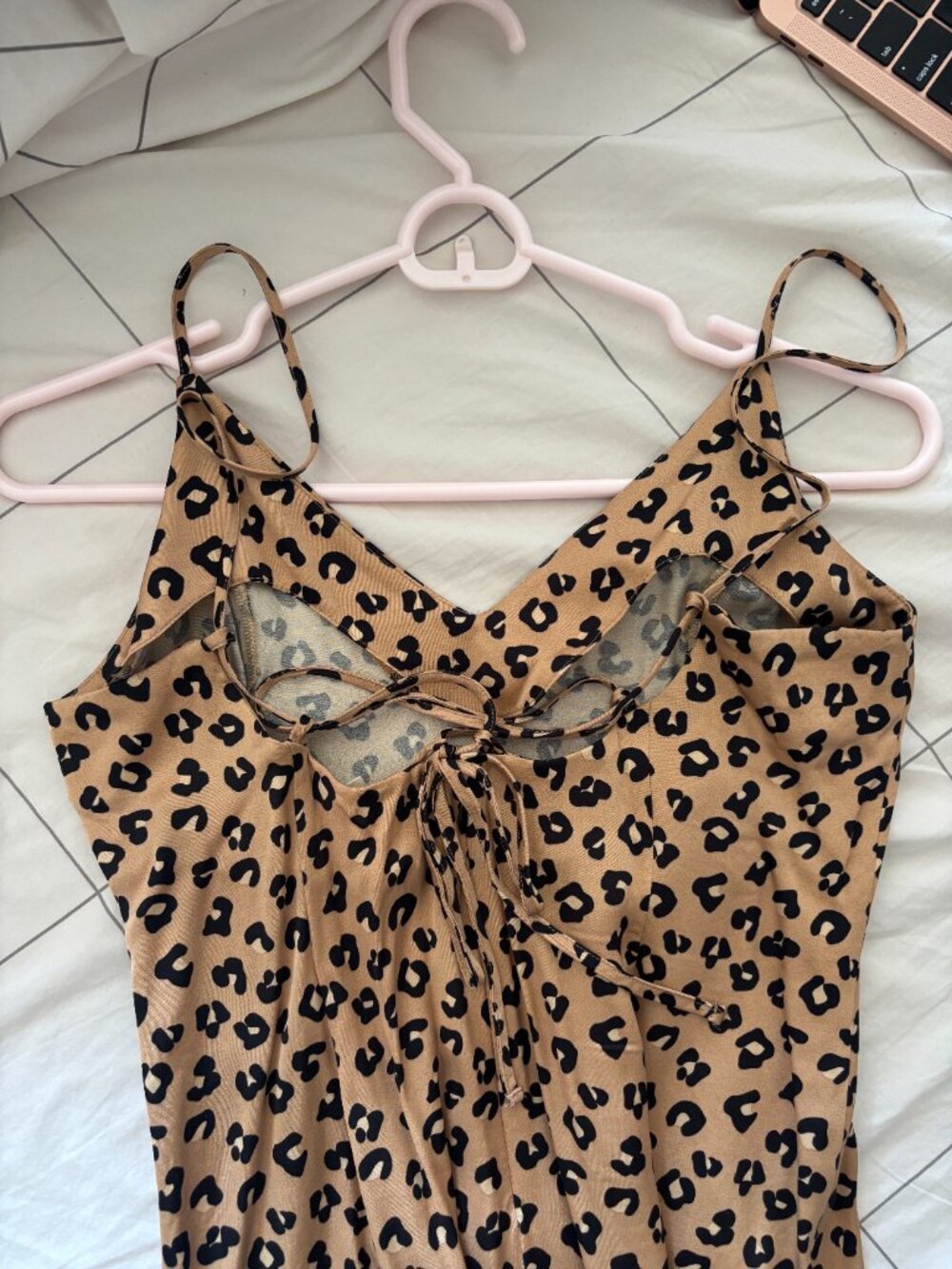 Sezane Marguarita Dress Leopard 34 - Picture 6 of 7